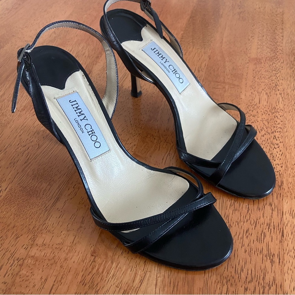 JIMMY CHOO sling back strappy sandals